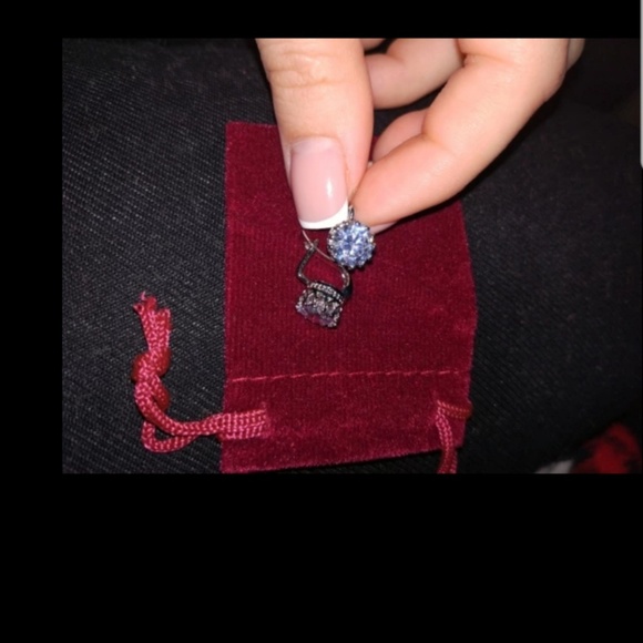 Crown Austrain Crystal Earrings - Picture 3 of 3